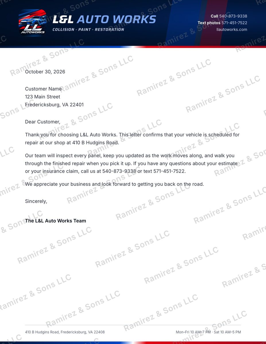 Letterhead, US Letter